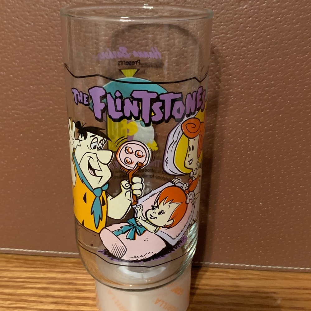 The Flintstone set of two glasses the first 30 years